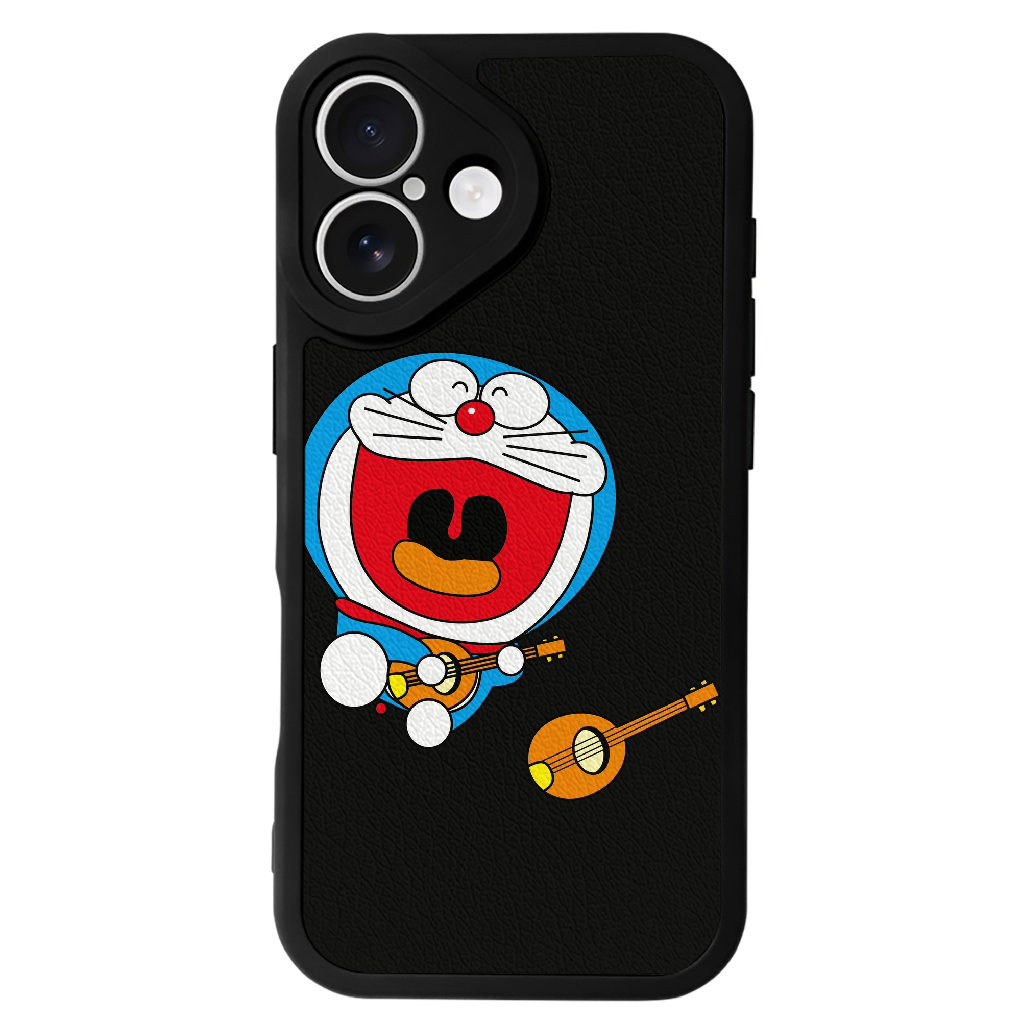 （画像用） ドラえもん Doraemon 【iPhone 16シリーズ対応】シリコンスマホケース（レザー調） 材質：シリコン